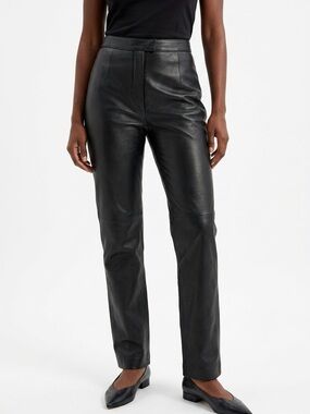 JLC NEW YORK | NEW WITH TAGS Vintage Black Leather Pants Lined Women’s Size 14